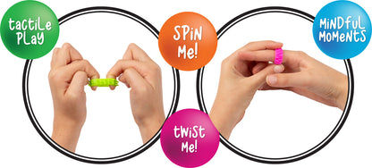 Sensory Sprouts Textured Fidget Rings Set of 12