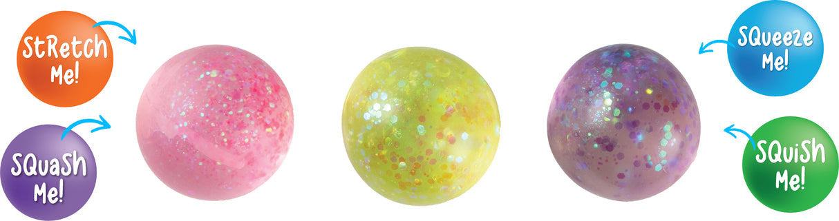 Sensory Sprouts - Galaxy Glitter Balls Purple