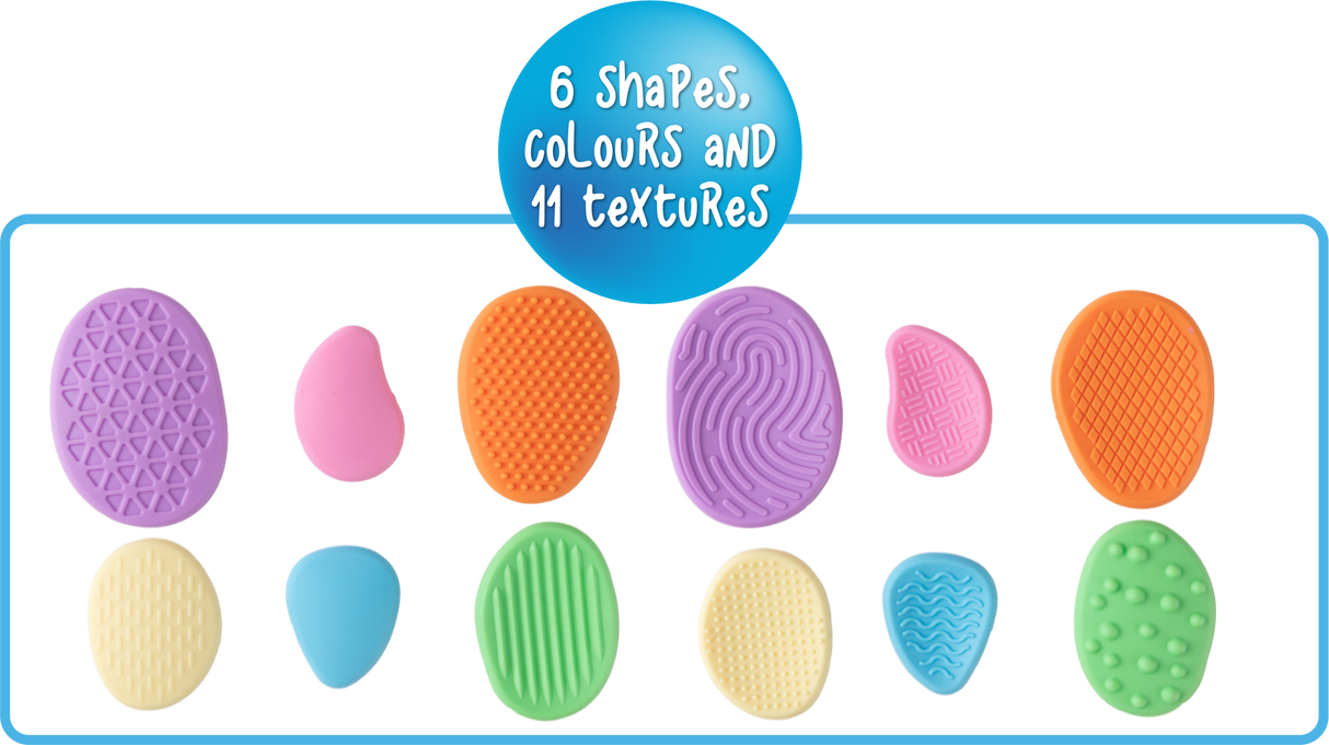 Sensory Sprouts Textured Pastel Calming Stones Set of 18