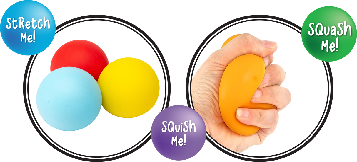 Sensory Sprouts Rainbow Squishy Sensations Set of 6
