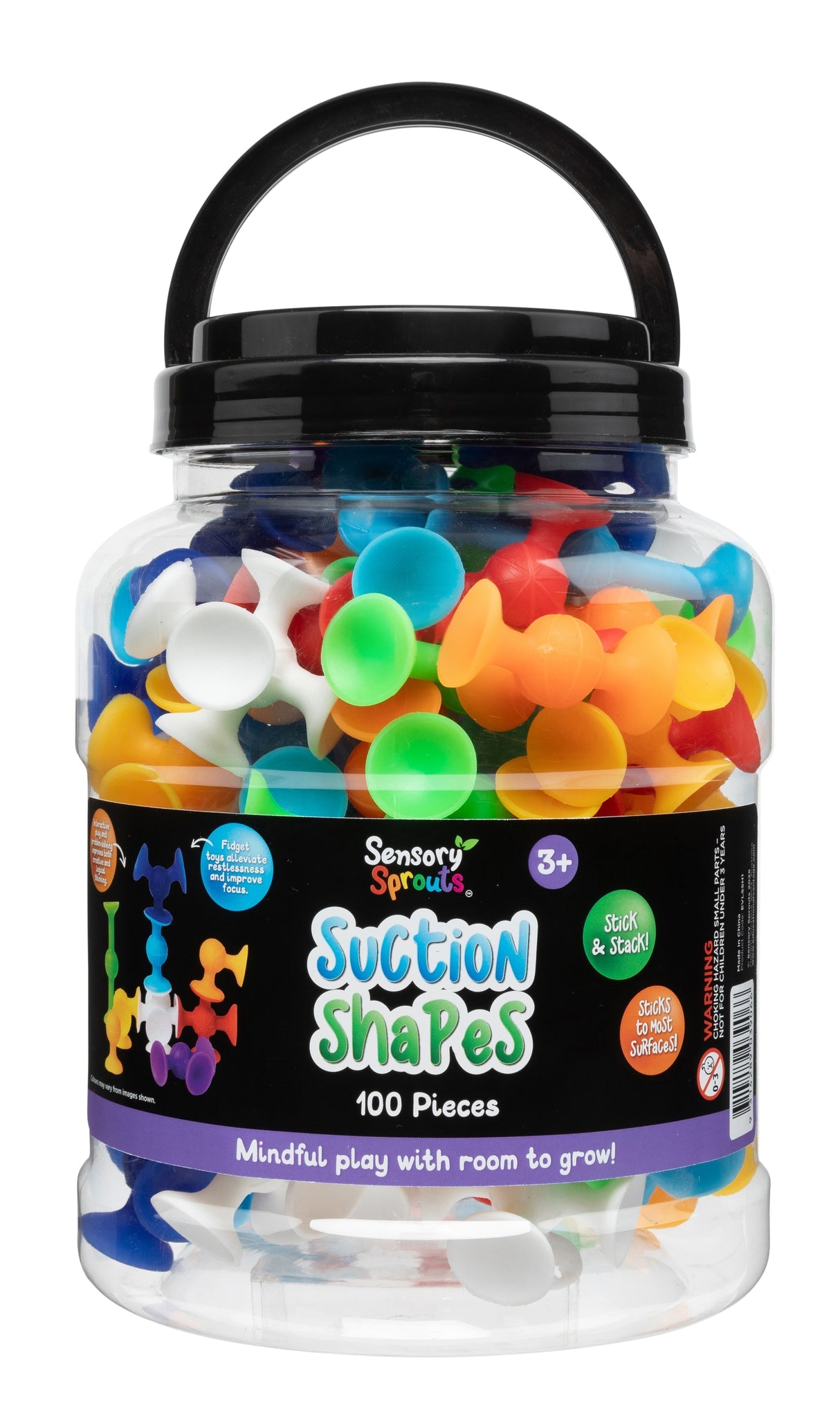 Sensory Sprouts Suction Pieces Jar of 100