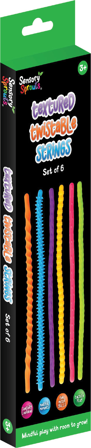 Sensory Sprouts Textured Twistable Strings Set of 6