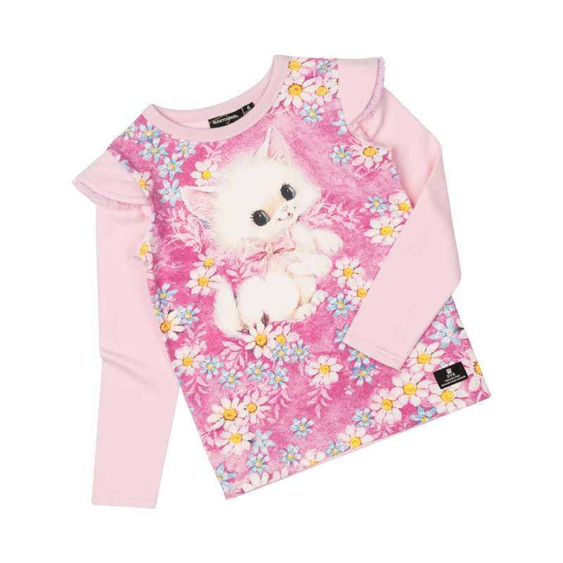 White Kitten Long Sleeve T-Shirt