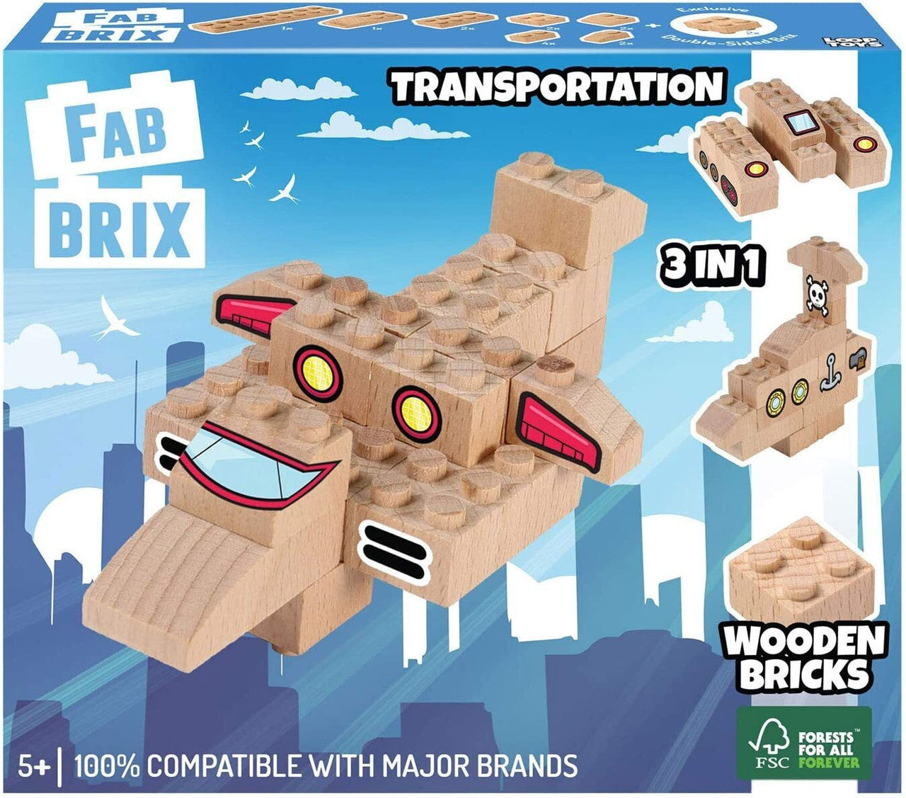 FabBrix - Transportation 3-in1 Set