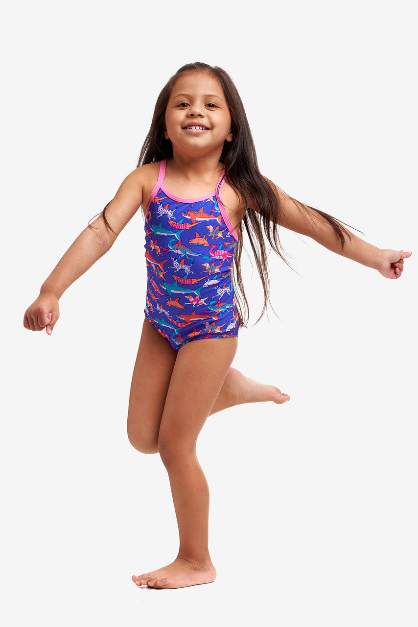 Funkita - Toddler Girls One Piece Swimmers - Doggie Paddle