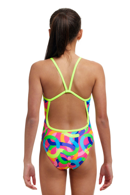 Funkita - Girls Single Strap One Piece Swimmers - Curly Wurly