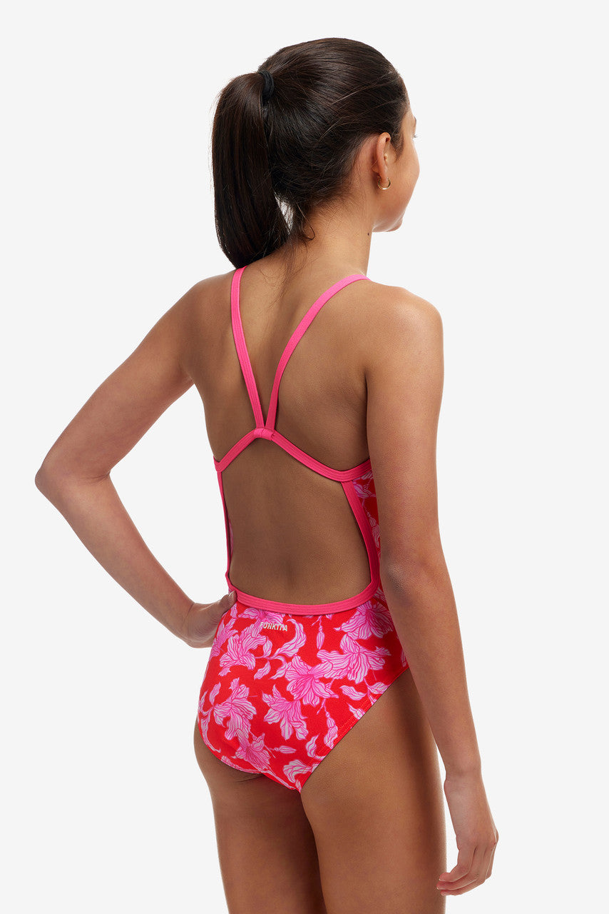 Funkita - Girls Single Strap One Piece Swimmers - Fire Flyer