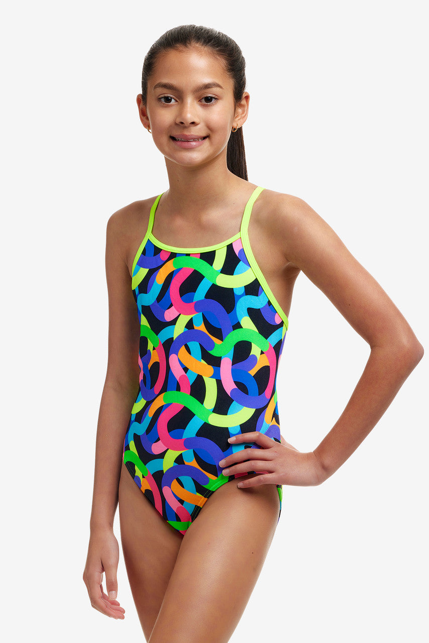 Funkita - Girls Diamond Back One Piece Swimmers - Got Worms