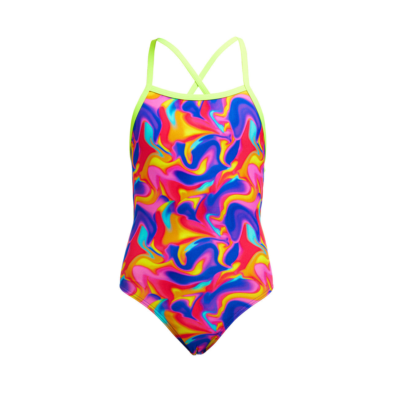 Funkita - Girls Strapped In One Piece Swimmers - Summer Swirl