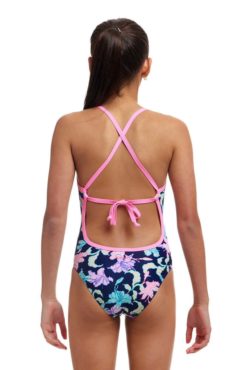 Funkita - Girls Tie Me Tight One Piece Swimmers - Fast Flow