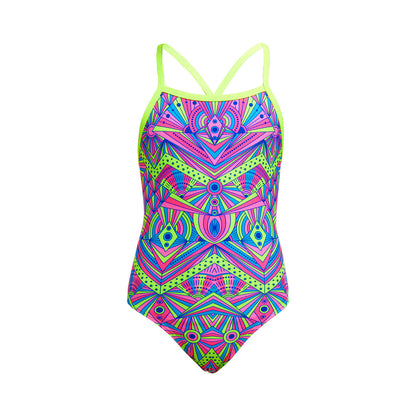Funkita - Girls Tie Me Tight One Piece Swimmers - Stellar Stars