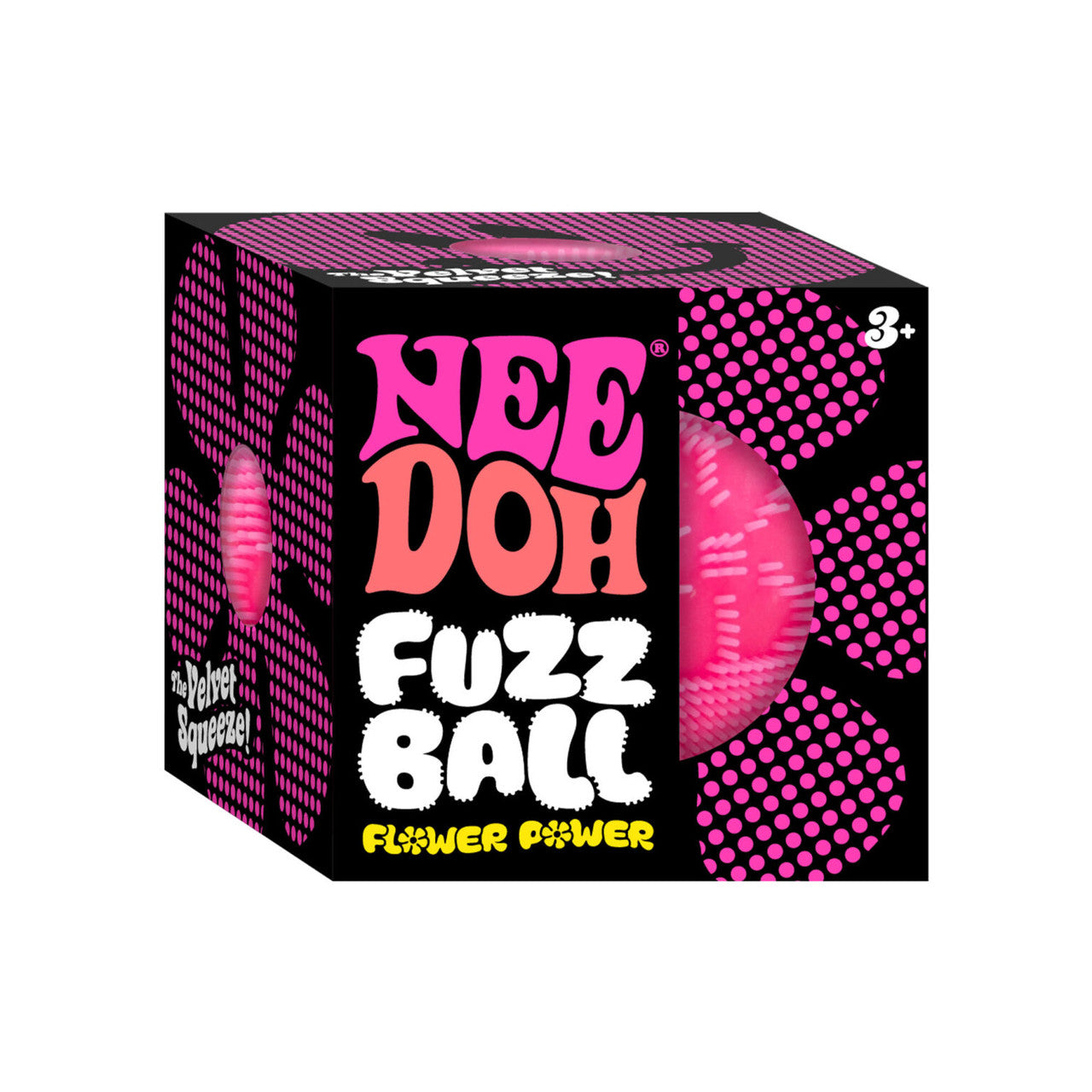 NeeDoh - Fuzz Ball Flower Power - Pink
