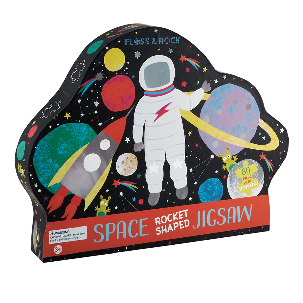 Floss & Rock 80pc - Rocket Shaped Puzzle