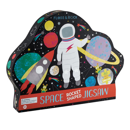 Floss & Rock 80pc - Rocket Shaped Puzzle