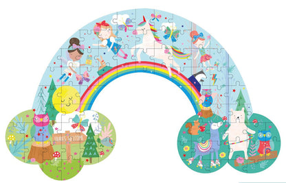 Floss & Rock 80pc -  Rainbow Fairy Shaped Puzzle