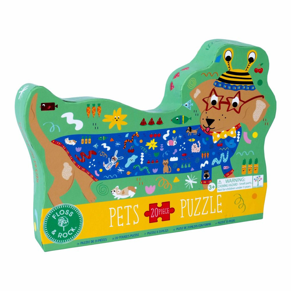 Floss & Rock 20pc - Shaped Jigsaw Puzzle Pets