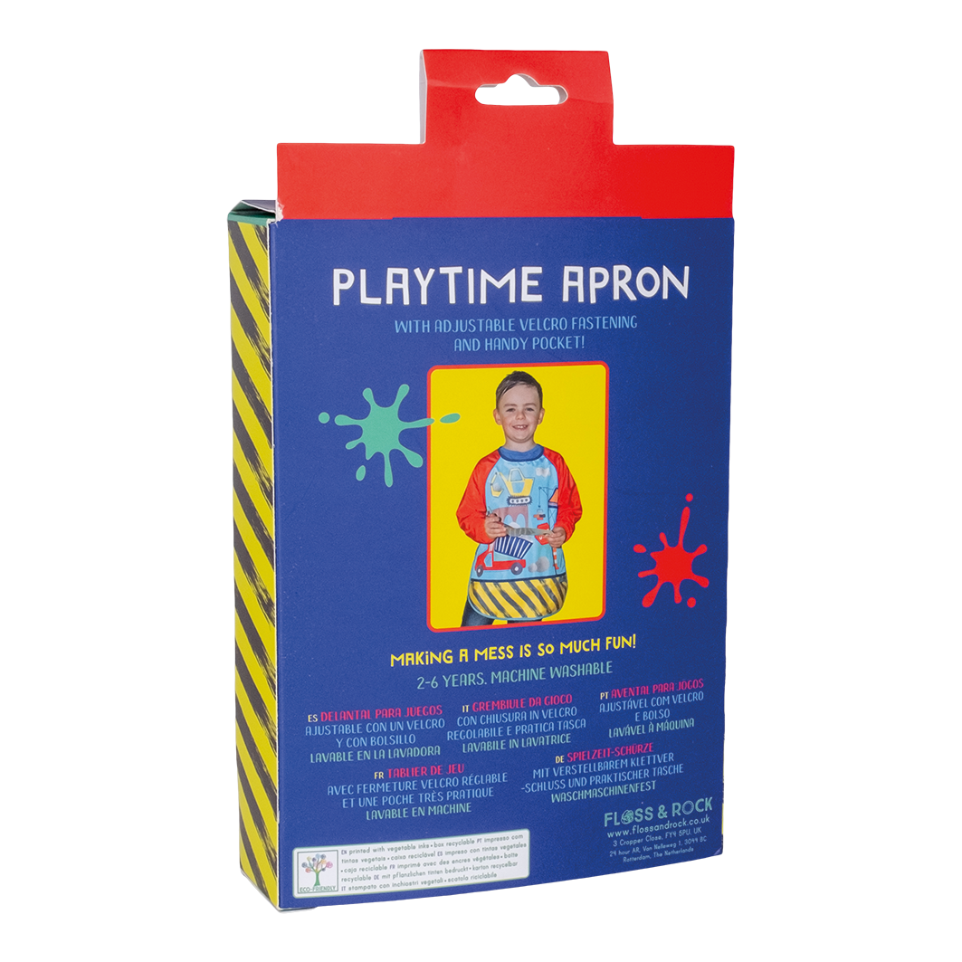 Floss & Rock Playtime Apron - Construction