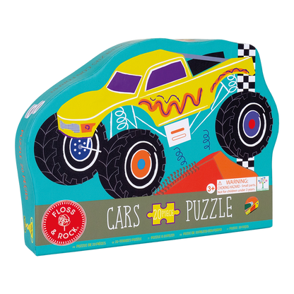 Floss & Rock 20pc - Cars Shaped Puzzle