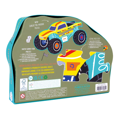 Floss & Rock 20pc - Cars Shaped Puzzle