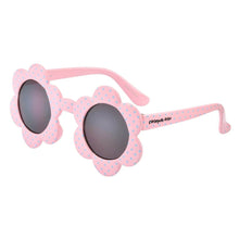 Frankie Ray Kids Sunglasses Daisy Pink with classic rounded pink frame and UV400 smoke lenses for children aged 3 to 8 years