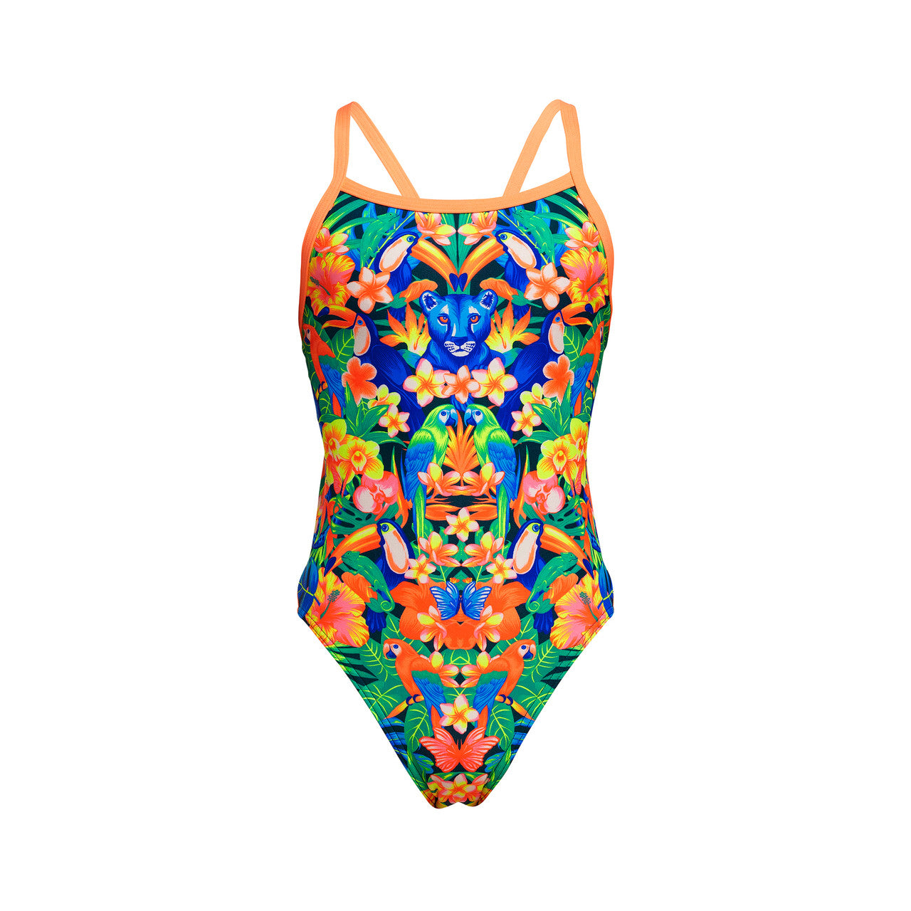 Funkita - Girls Single Strap One Piece Swimmers - Jungle Town
