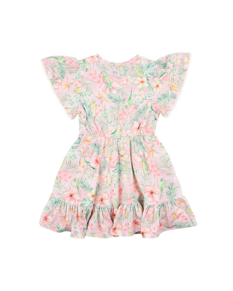 Fox & Finch - Budgie Pink Floral Dress