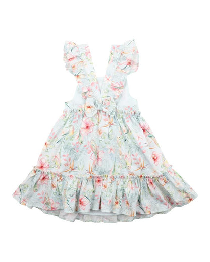 Fox & Finch - Budgie Blue Floral Dress