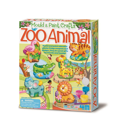 4M - Mould & Paint - Zoo Animals