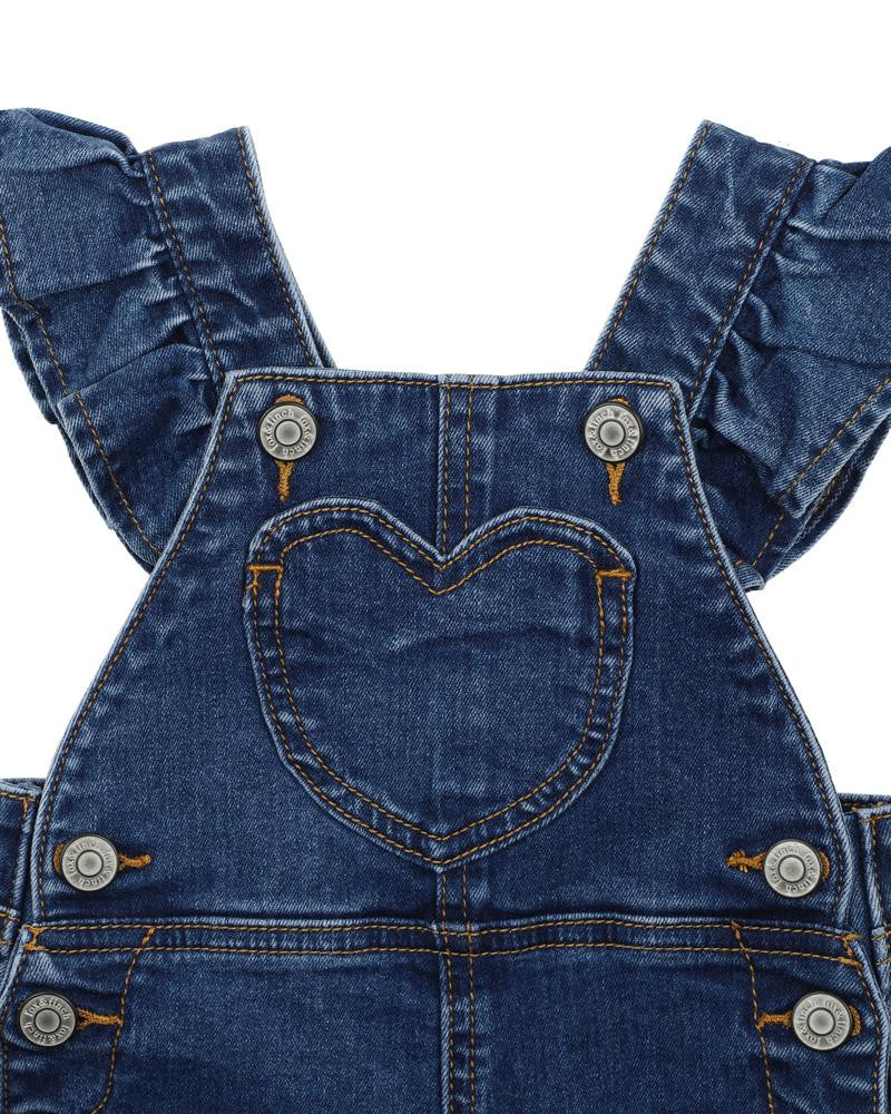 Fox & Finch - Denim Heart Overalls (sizes 3-7)