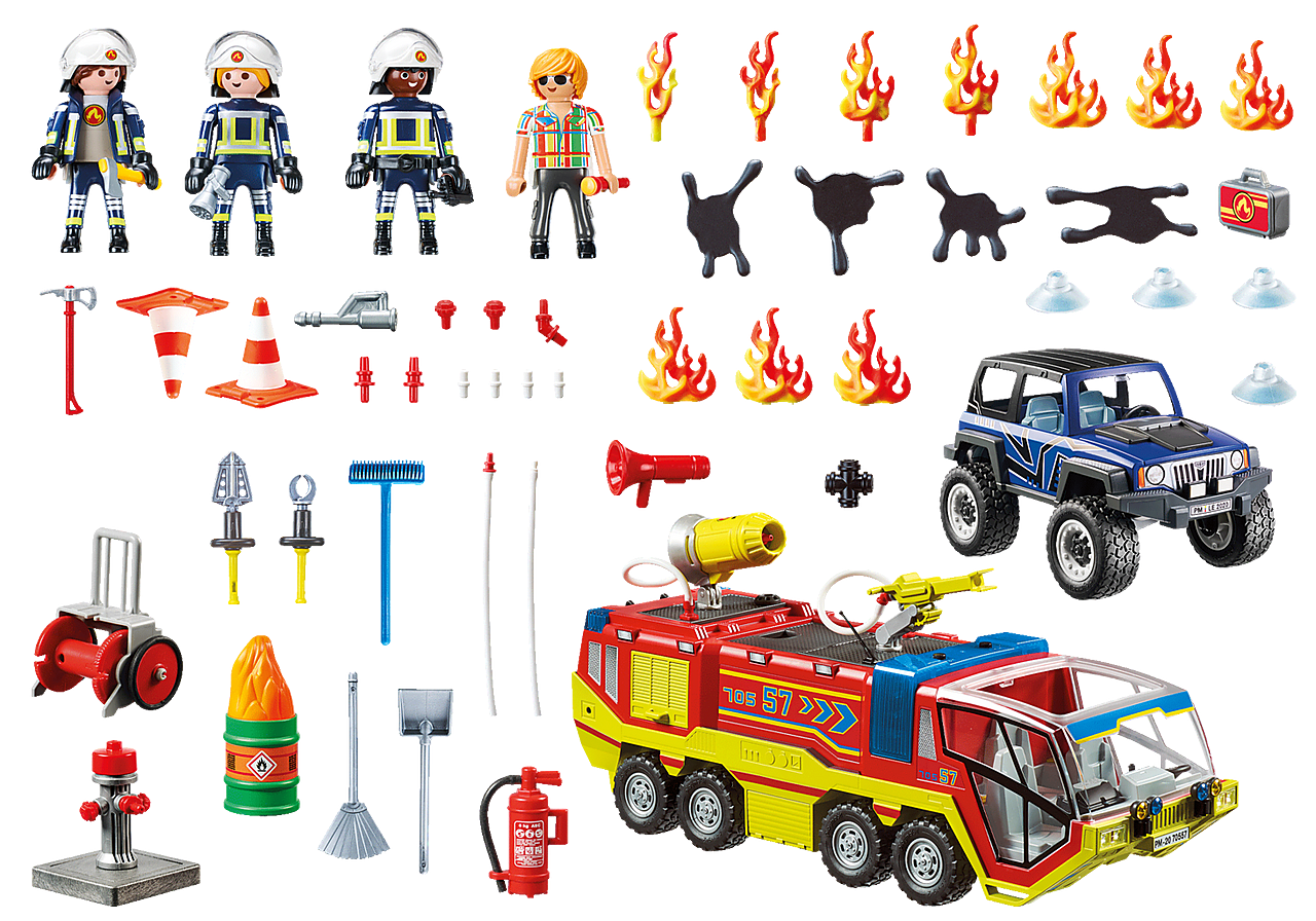 Playmobil - Fire Engine with Truck 70557
