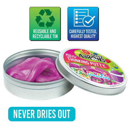 Crazy Aaron's Thinking Putty - Mix It - Fruity Smoothy 4" Tin