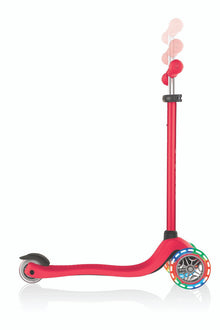 Globber 3 Wheel Primo Lights Scooter - Red