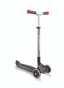 Globber MASTER Scooter with Lights - Black/Red
