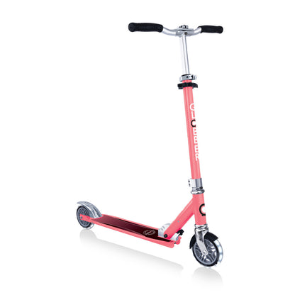 Globber - FLOW ELEMENT Scooter with Lights - Coral Pink