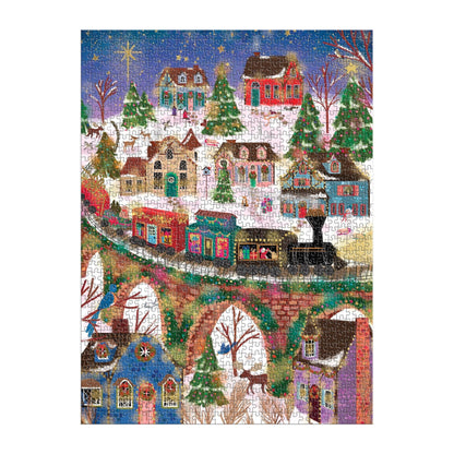 Galison 1000pc - Joy Laforme Twinkletown Express Foil Puzzle
