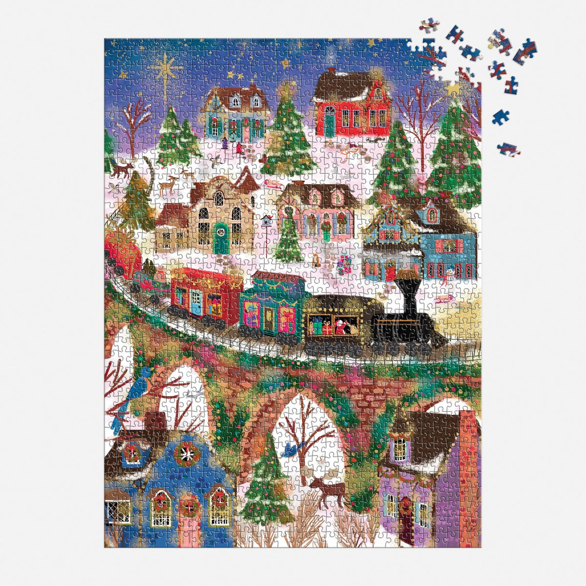 Galison 1000pc - Joy Laforme Twinkletown Express Foil Puzzle