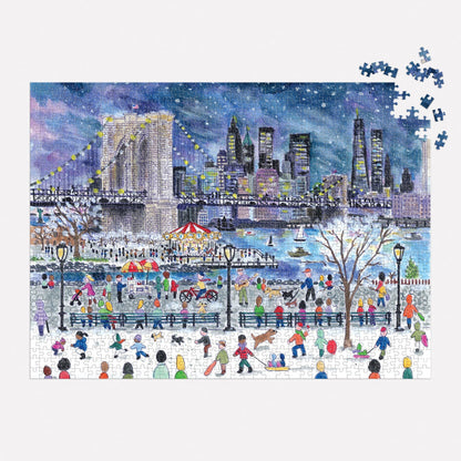 Galison 1000pc - Michael Storrings Snowfall Over New York City Puzzle