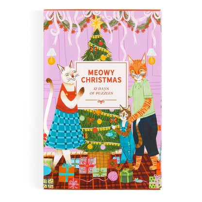 Galison 500pc - Meowy Christmas 12 Days of Puzzles - Advent Calendar