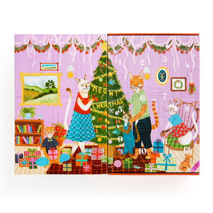 Galison 500pc - Meowy Christmas 12 Days of Puzzles - Advent Calendar