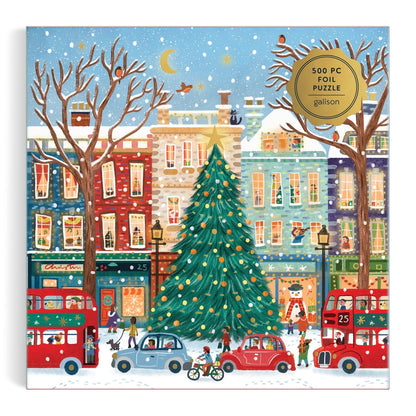Galison 500pc - Tinsel City Foil Puzzle