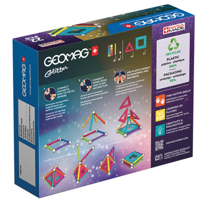Geomag - Glitter Panels Recycled 22pc