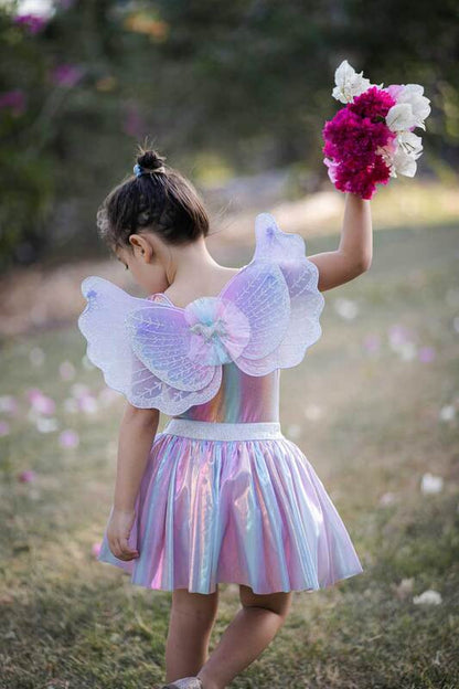 Great Pretenders - Pastel Magical Unicorn Skirt & Wings (size 4-6)