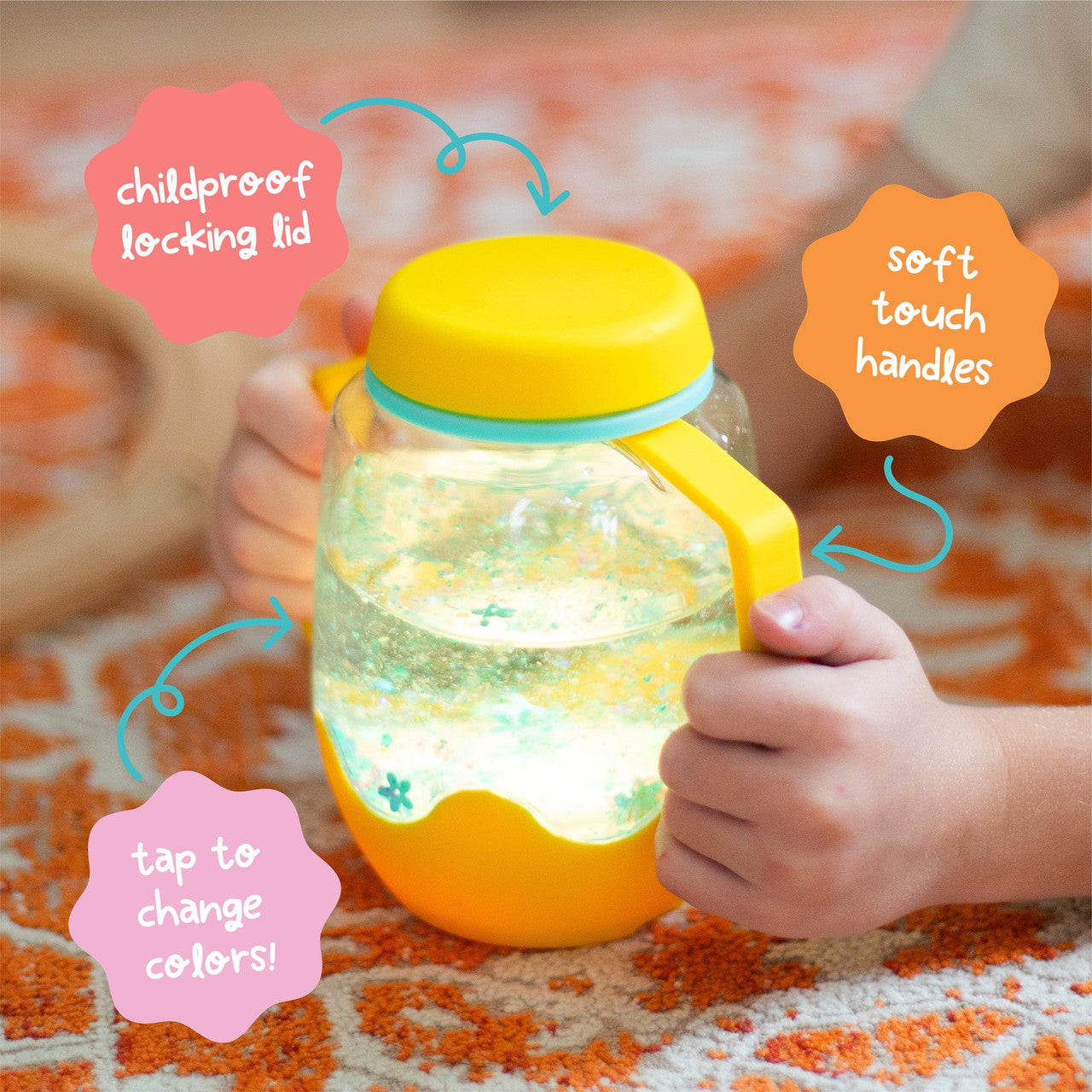 Glo Pals Sensory Play Jar - Yellow
