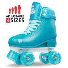 Crazy Skates - Glitter Pop Size Adjustable Roller Skates - Teal