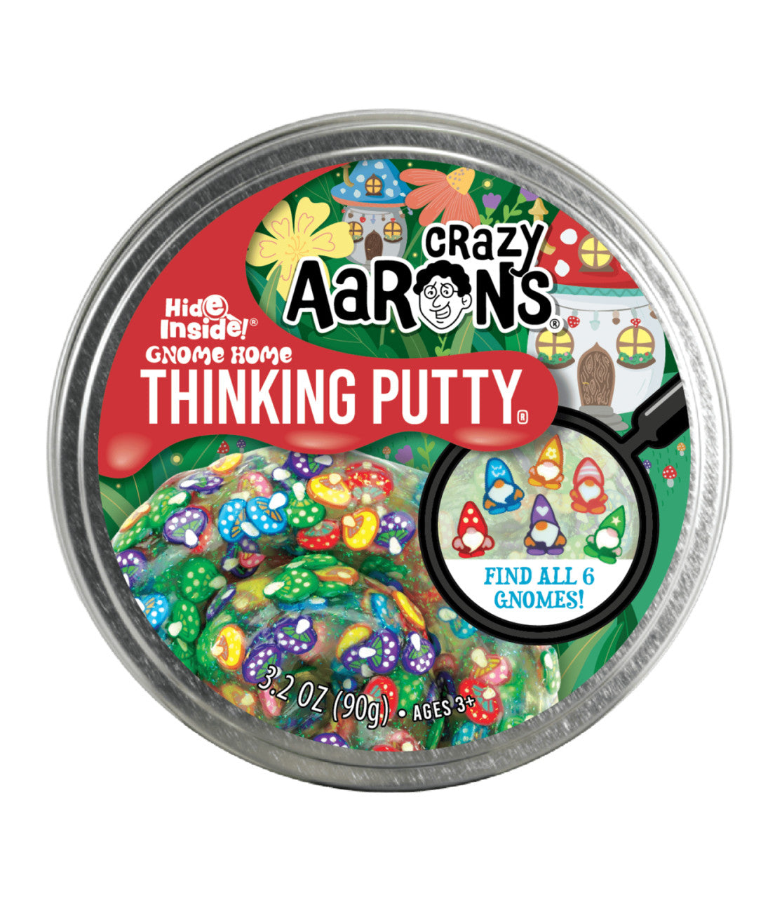Crazy Aaron's Thinking Putty - Gnome Home 4" Tin