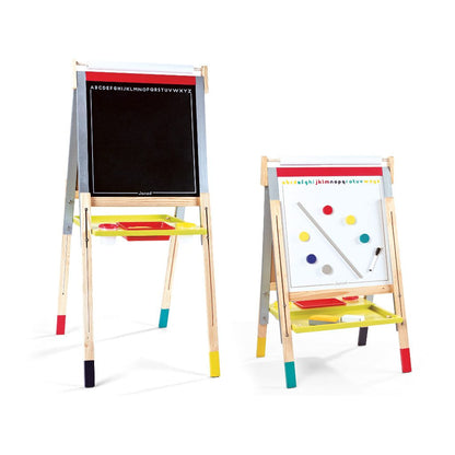 Janod - Graffiti Height Adjustable Black/White Board Easel
