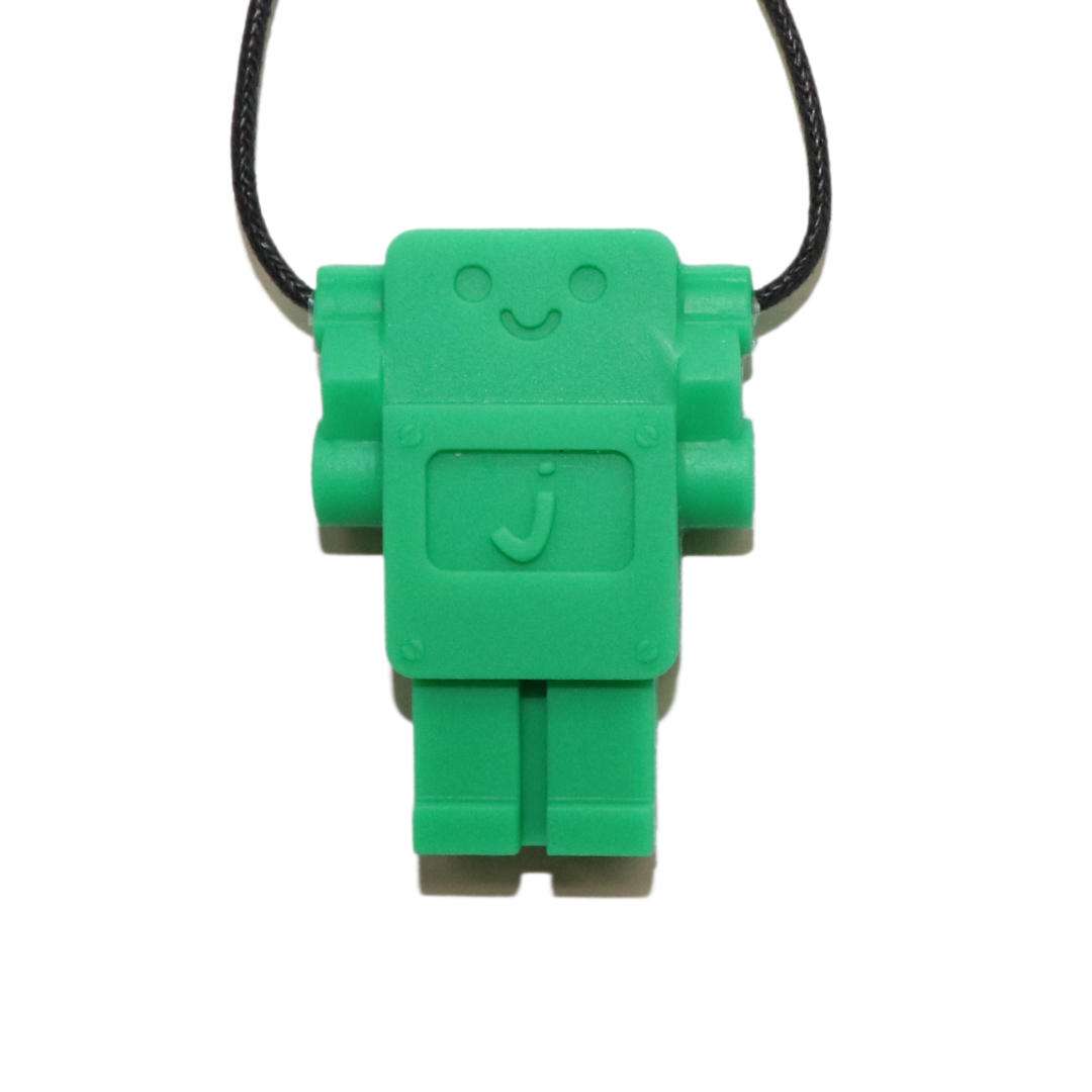 Jellystone Chewelry - Robot Pendant - Grassy Green