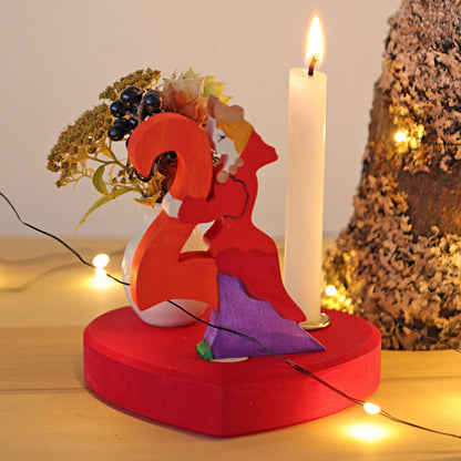 Grimm’s Large Heart Candle Holder