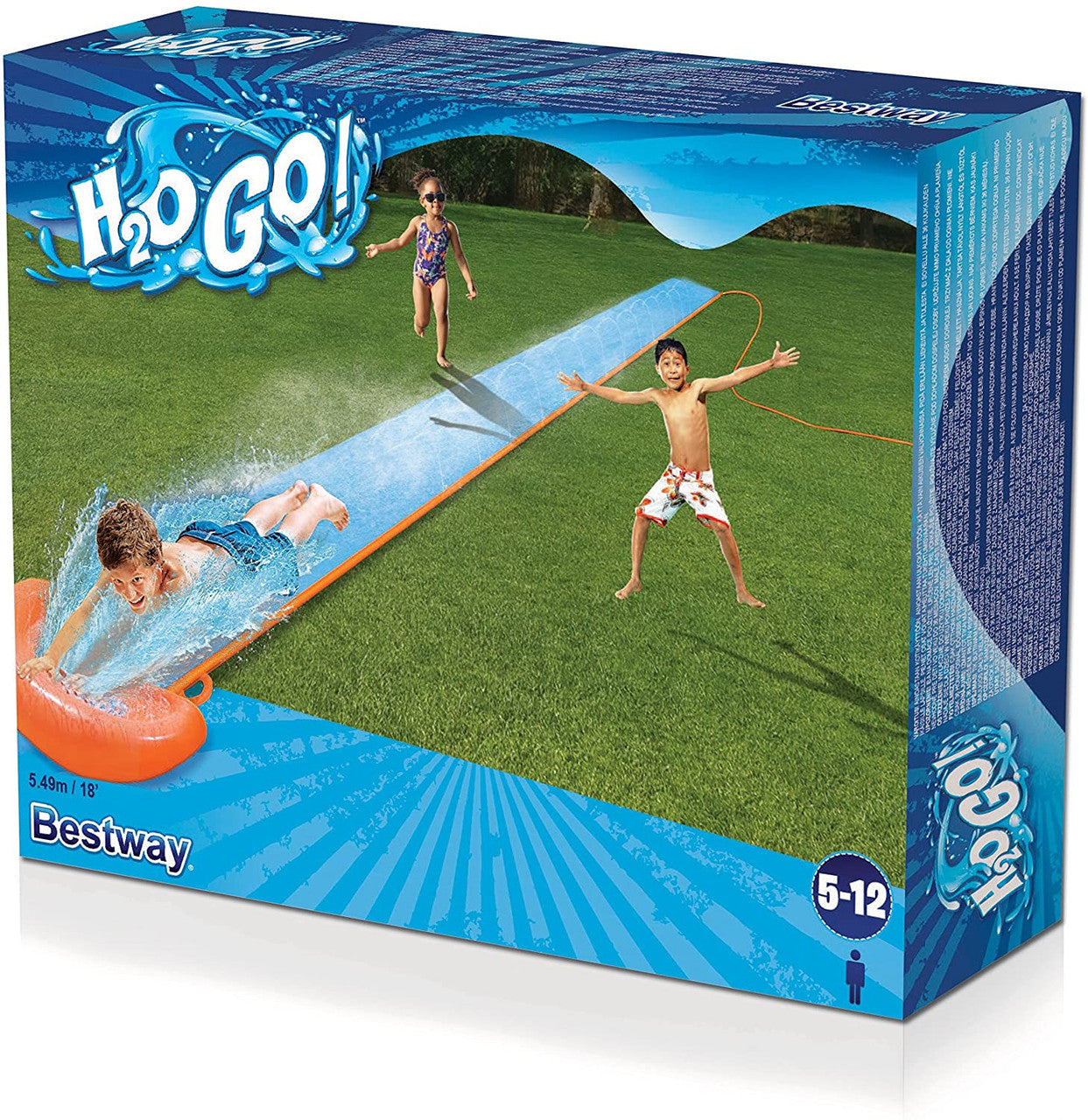 H2OGO! Single Water Slip & Slide 4.88m