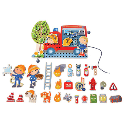 Haba - Threading Fire Truck